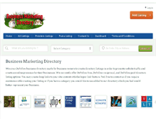 Tablet Screenshot of businessmarketingdirectory.com